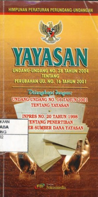 Himpunan Peraturan Perundang-undangan Yayasan