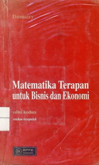 Matematika Terapan Untuk Bisnis Dan Ekonomi