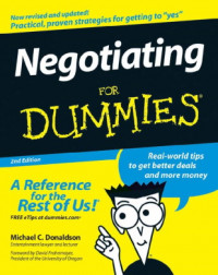 Negotiating For Dummies®, 2nd Edition   (EBOOK)