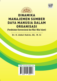 EBOOK : Dinamika Manajemen Sumber Daya Manusia Dalam Organisasi