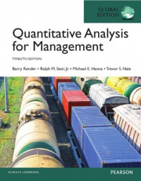 EBOOK : Quantitative Analysis for Management, 12th Edition , Global Edition