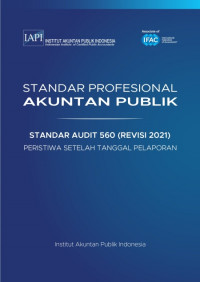 SPAP : Standar Audit 560 (Revisi 2021) ; Peristiwa setelah Tanggal Pelaporan  (EBOOK)