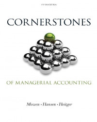 EBOOK : Cornerstones of Managerial Accounting, 5th Edition
