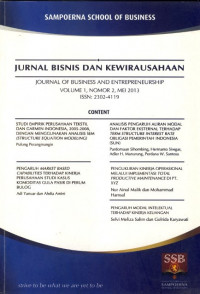 Jurnal Bisnis Dan Kewirausahaan