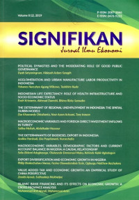 Jurnal Ilmu Ekonomi : SIGNIFIKAN