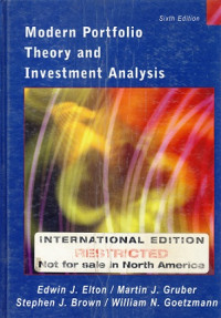 Modern Portfolio Theory And Investment Analysis 6 Ed.