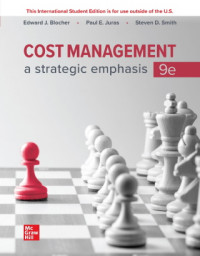Cost Management ; A Strategic Emphasis   9th Edition     (EBOOK)