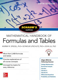 EBOOK : Mathematical Handbook of Formulas and Tables, 5th Edition
