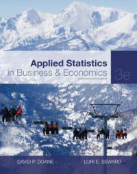 EBOOK : Applied statistics In Business And Economics, 3rd Edition