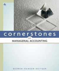 EBOOK : Cornerstones of Managerial Accounting, 4th Edition