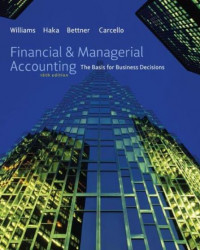 EBOOK : Financial & Managerial Accounting : the Basis for Business Decisions, 16th Edition