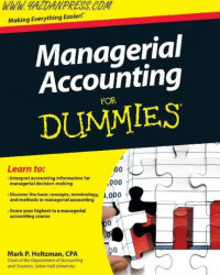 EBOOK : Managerial Accounting For Dummies